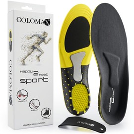 Colomax Sport Insoles, Ideal for Sports and Everyday Use, Optimal Cushioning, Maximum Hold, For Men and Women - Multicolour -