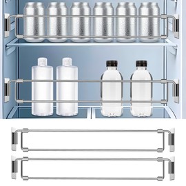 YOUSHARES RV Secure Adjustable Bars 12.5-22.6" Stainless Rods - Food & Drink Stabilizers for RV Fridge - RV Accessories for Trailer, Travel Trailer, Roulotte VR - Forest River, Camper Must Haves