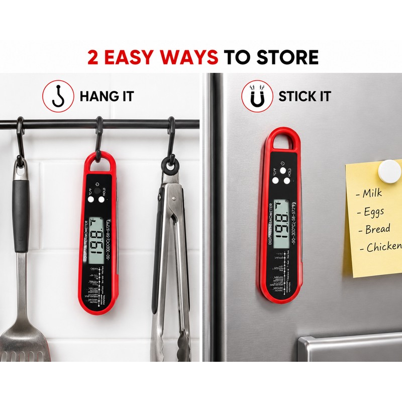 Professional Digital Meat Thermometer Instant Read – Waterproof Food Thermometer
