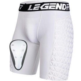 Legendfit Youth Boys Baseball Sliding Shorts w/Cup Protective Athletic Compression Underwear Peewee Football Lacrosse Cricket