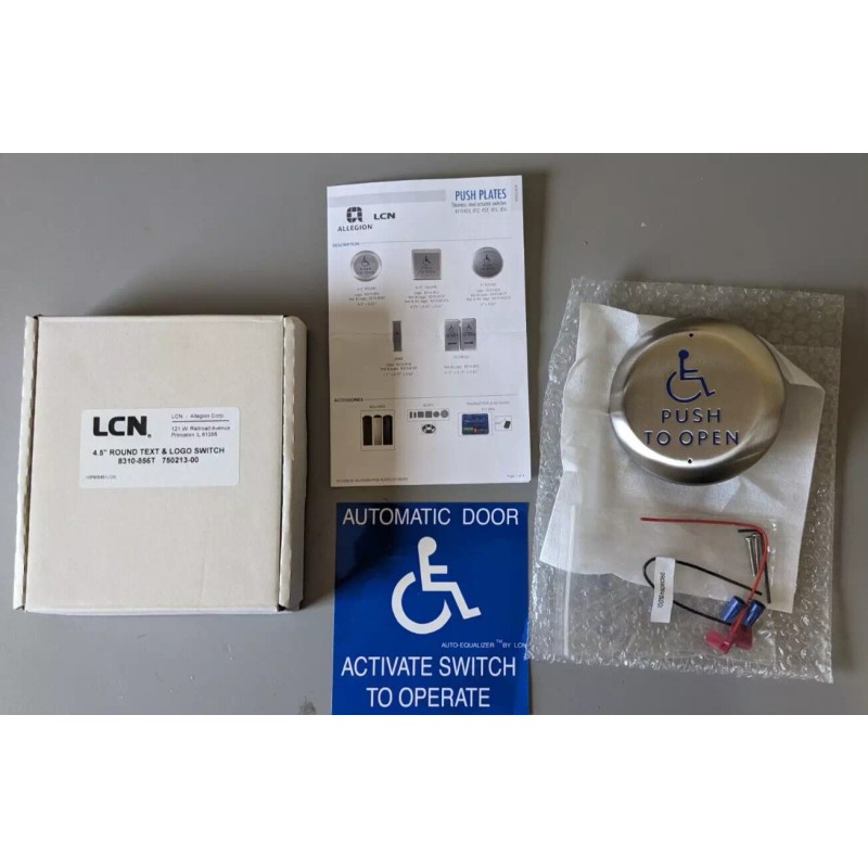 LCN NEW 4.5" Round Button Actuator Switch 10PBR451 LCN 8310-856T