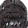 Gorilla Head Sculpture 6.3in Animal Head Figurine Resin Hollow Out