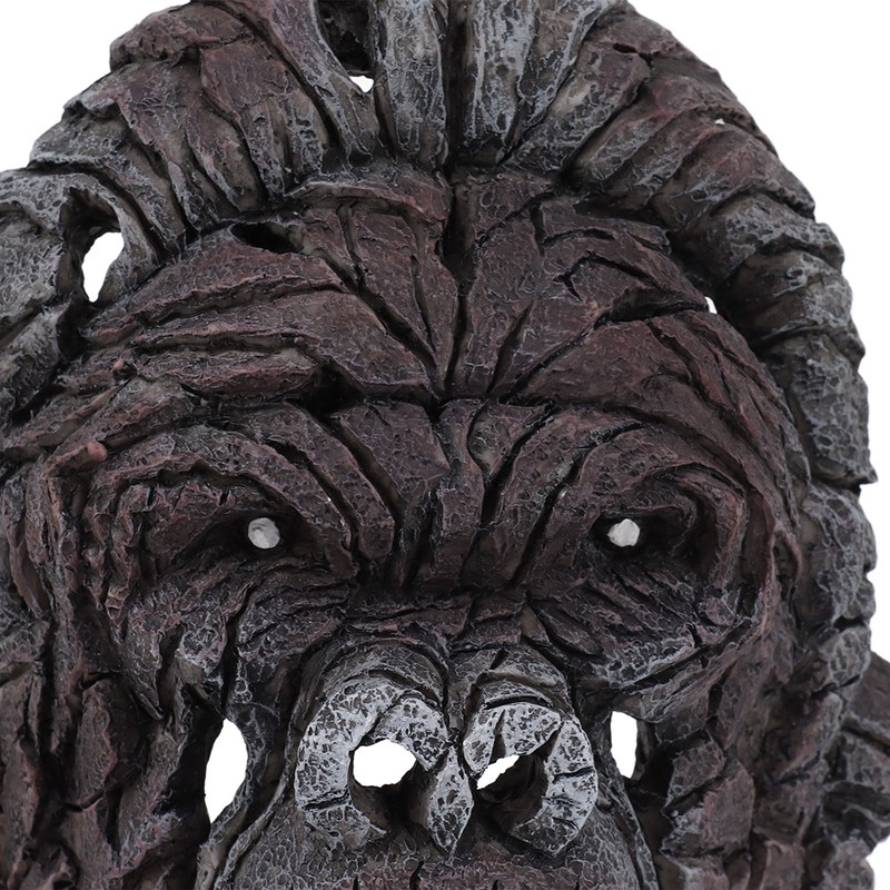 Gorilla Head Sculpture 6.3in Animal Head Figurine Resin Hollow Out