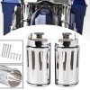 Unbranded Chrome Fork Boot Slider Cover Cow Bell For Harley
