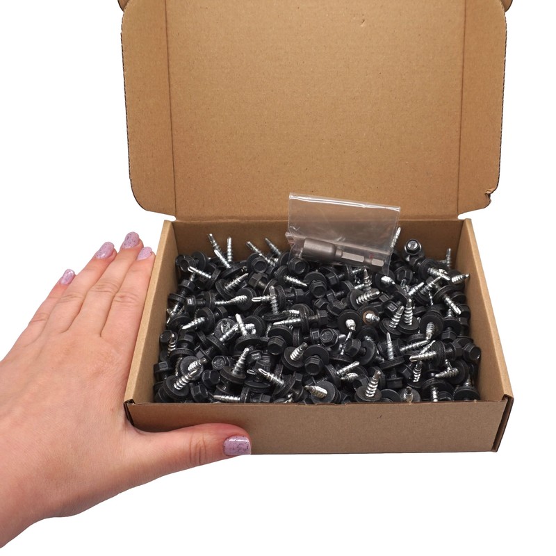 (Pack of 30) Metal Roofing Bolts, 4.8 x 25 mm
