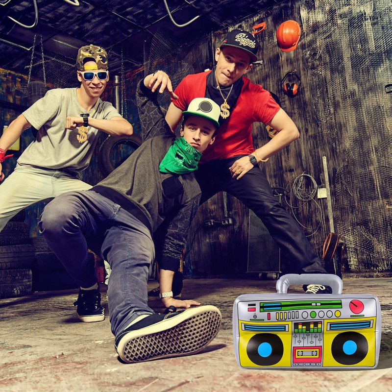 YAROMO 12 Pieces 80s/90s Rapper Accessories, Hip Hop Costume Kit