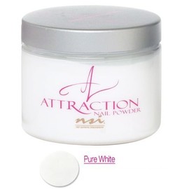 nsi Attraction Nail Powder - Pure White - 40g / 1.4oz