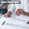 4 pcs Rulers 30cm, Dual Scale Ruler with Metric &