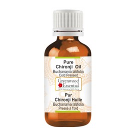 Greenwood Essential Chironji Oil (Buchanania latifolia) | Cold Pressed | Natural | Undiluted | For Diluting Essential Oils | For Skin & Massage | Men & Women | 15ml (0.50 oz)