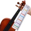 2 Sheets Transparent 4/4 Violin Fiddle Finger Guide Fingerboard Stickers