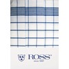 Ross Pack of 3 Cotton Tea Towels Checked 1704 Blue