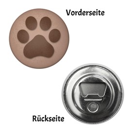 Dog Paw Magnet Round with Bottle Opener for Pet Owners Magnet Round with Bottle Opener for Dog Owners' Fridge for Attaching Photos, Postcards or