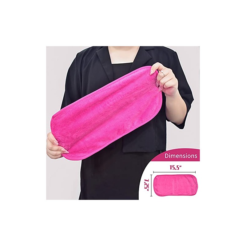 Paños removedores de maquillaje, 4 unidades: microfibra reutilizable de secado