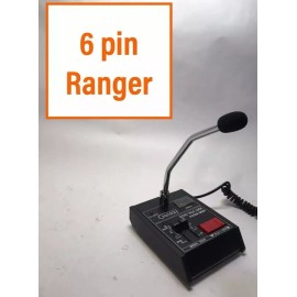 Galaxy 6 Pin Ranger Galaxy Echo Master POWER BASE MICROPHONE CB HAM ROGER BEEP MIC
