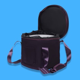 Vaguelly Singing Bowl Carrying Case Crystal Singing Bowl Carrying Case Bag 10inch Sound Instrument Travel Carry Case Bag For Sound and Meditation Purple