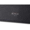 Bosca Navayo Card Case All Leather Wallet Blue-Black
