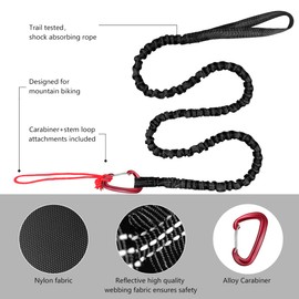 Tow Rope Bicycle Children Tow Rope for Tow Strap Elastic Bungee, Parents Pull Rope Black Bike Traction Rope, Load Capacity 500 lbs