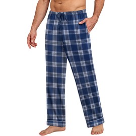 Ekouaer Mens Pajama Pants Sleepwear Soft Pjs Bottoms Sleep Lounge Long Pant with Drawstring & Pockets