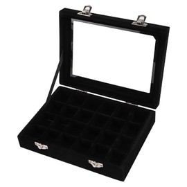 Velvet Jewellery Box Jewellery Organiser for Ring Earring Necklace Jewellery Display Box Storage Box Jewellery Showcase with Lid for Women Girl