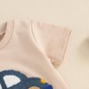 fhutpw Toddler Baby Boy Summer Clothes Embroidery T-Shirt Casual Shorts