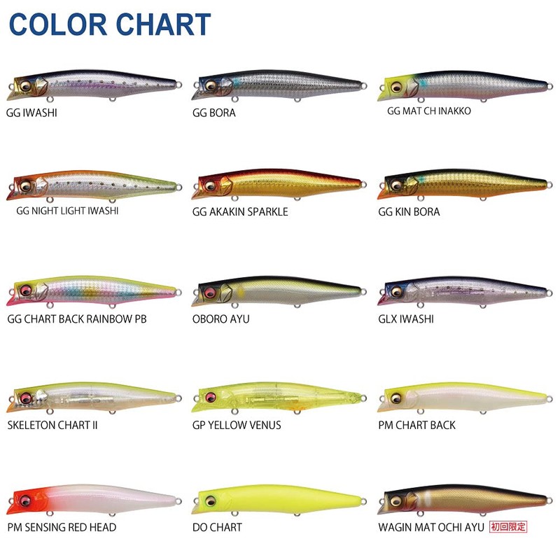 Megabass Kagelou MD 125F GG Matte CH Inakko Fishing Lure