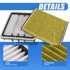 JAETHB Engine and Cabin Air Filter Kit for Lexus 2001