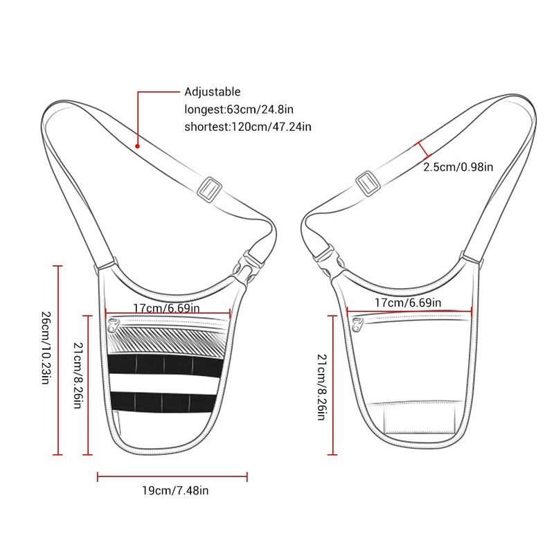 Underarm Shoulder Bag Anti Theft Bag Tactical Hidden Molle Bag