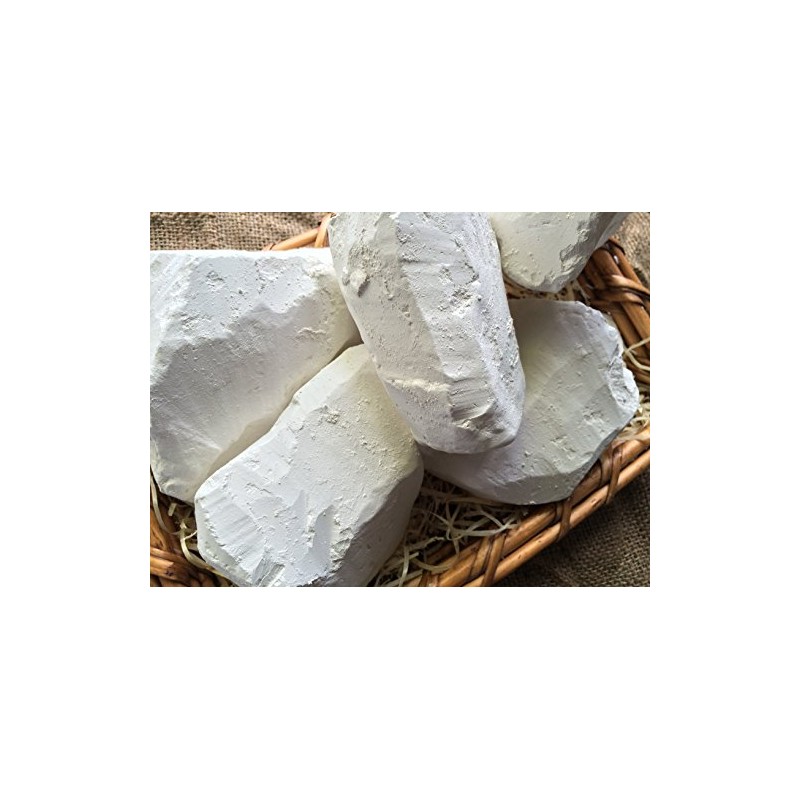 UCLAYS GRAY clay chunks natural for eating (food), 7 oz