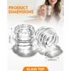 LRYYBTI Glass Coffee Percolator Top Replacement Knob, Clear, 2 Pack