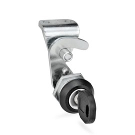 Ganter Normelemente GN 115.8-SC-18-H1-SW-2 Lockable Hook Lock SC: Actuation with Key