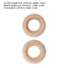 Wooden Rings, 200pcs 20mm Wooden Rings for Crafts, Unfinished Wood