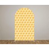 Iydamc Honeycomb Arched Fabric Backdrop Covers for Bee Day Party