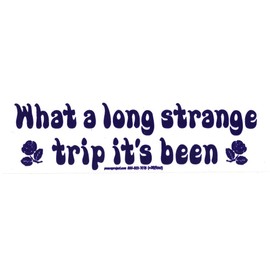 What A Long Strange Trip It's Been - Grateful Dead - Small Bumper Sticker/Decal (5.5" X 1.5")