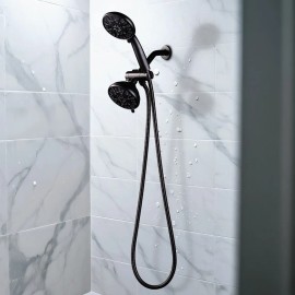 Stainless Steel Replacement Shower Hose, Flexible Shower Tube for Bathroom Shower Head Oil Rubbed Bronze Bathroom Water PipeColor: oil rubbed bronze, Length: 79 in