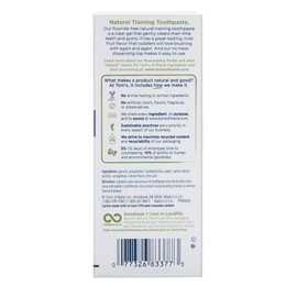 Tom's of Maine Toddlers Fluoride-Free Natural Toothpaste in Mild Fruit Gel, 1.75 Ounce (Pack of 6)