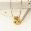 Viwind Letter Pendant Necklace Women's Chain 18 Carat Gold A-Z