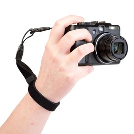 OP/TECH USA Cam Strap - QD | Quick Release Wrist Strap for Digital, Film & Vintage Cameras – Black, Made in USA