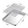 Baking Sheet with Rack Set [2 Pans + 2 Racks],