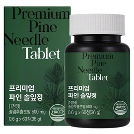 Iropfit Premium Fine Pine Needle Tablets 36g, 1 pack, 60 tablets / 이롭핏 프리미엄 파인 솔잎정 36g, 1개, 60정