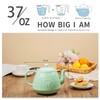 Toptier Leaf Teapot, Porcelain Tea Pot with Infuser and Lid,