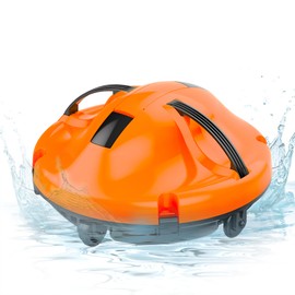 Upgrade Cordless Robotic Pool Cleaner for Above Ground Pool Vacuum Robot with Dual Motors, Automatic Pool Vacuum for Inground Pools Up to 1000 Sq.Ft (Lasts 120 Mins)