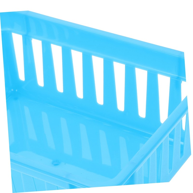 NUOBESTY 6pcs Plastic Desktop Storage Stationery Organizers Colorful Baskets for