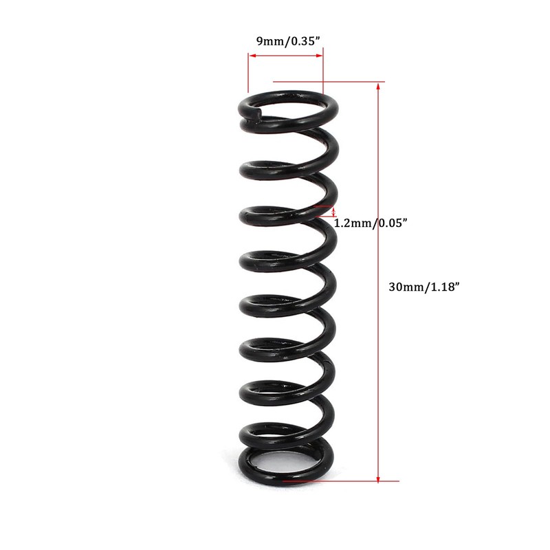 TA-VIGOR 10Pcs Extended Compressed Spring, 1.2mm Wire Dia, 9mm OD,