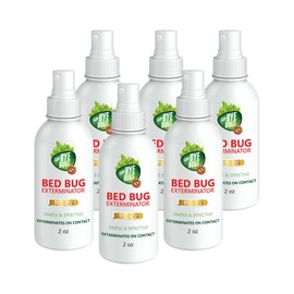 Say Bye Bugs Bed Bug Spray Travel Size-Non-Toxic and Kills on Contact. Stain & Odor Free Bed Bug Spray. New Formula for Getting Rid of Bed Bugs Permanently (6x2 oz) TSA Approved size-Travel Must Haves