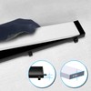 Fibetter Linear Shower Drain 24 Inch Black with Removable 2-in-1