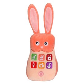 GIPSY Toys 071587 Sound Lapiphone 12 cm Plush Toy for Children Available in 4 Colours Orange