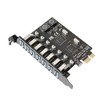 NFHK Adaptador de tarjeta de expansión PCI-E a USB 3.0
