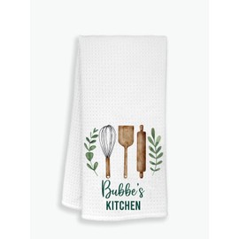 Bubbe's - Toalla de cocina - Toalla de cocina para decoración - Toalla de cocina suave y absorbente de Bubbe's Kitchen - Toalla de cocina - Toalla de cocina - Regalo para el día de la madre, cumpleaños, día festivo