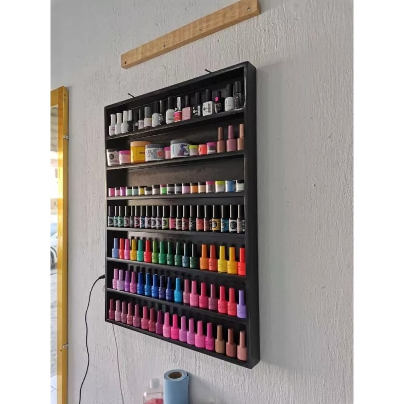 Galeria Shinju Esmaltero Exhibidor Maquillaje Repisa Multiuso Grande C/tapa
