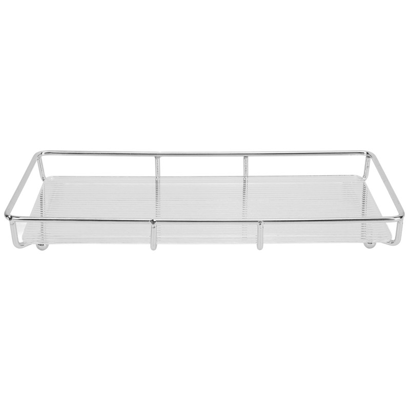 Bathroom Countertop Tray Stainless Steel Acrylic Modern Minimalist Design Space